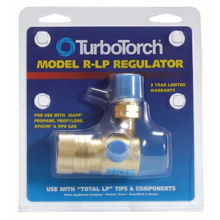 Turbotorch Regulator, Light-Duty, Single Stage, Propane, Propylene Gas 0386-0705
